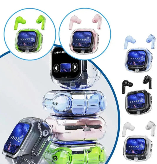 Air Max True Wireless Earbuds with Touch Display, Type-C Charging & AAC Sound