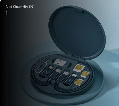 60W Multifunction Fast Charging Data Cable Storage Kit Box (USB-C / Micro / iPhone)