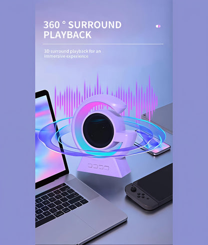 RGB Disco Light Bluetooth Speaker & Table Decoration Lamp | 8W Sound | Wireless Party Speaker