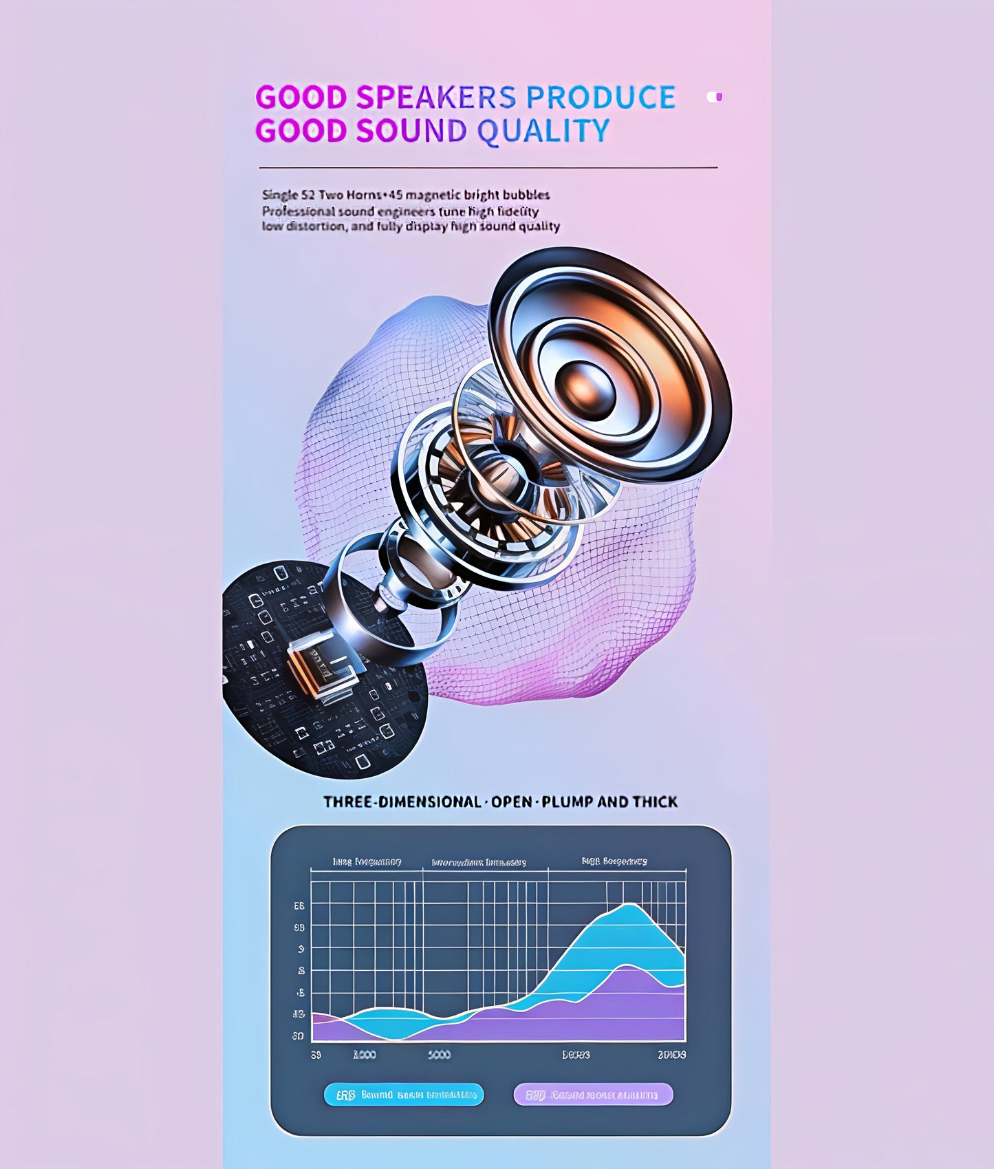 RGB Disco Light Bluetooth Speaker & Table Decoration Lamp | 8W Sound | Wireless Party Speaker