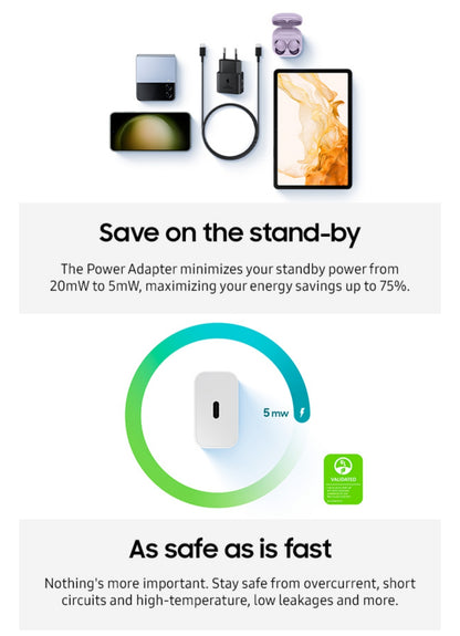 Samsung 25W Super Fast Charging USB-C Power Adapter (Original)