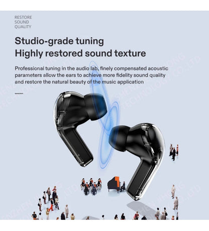 Air Max True Wireless Earbuds with Touch Display, Type-C Charging & AAC Sound