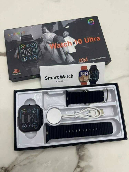 Watch 10 Ultra 49mm AMOLED Smartwatch | Bluetooth Calling | Wireless Charging | Android & iPhone Support